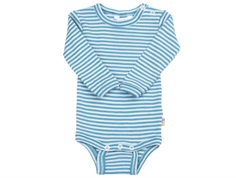 Joha bodysuit blue stripes merino wool/silk